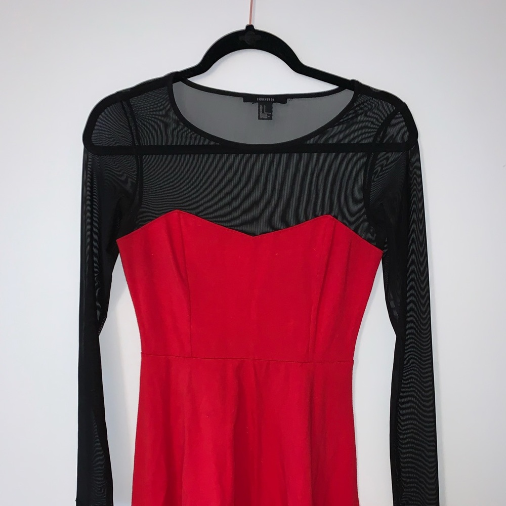 ❤️ Small see through long-sleeve dress